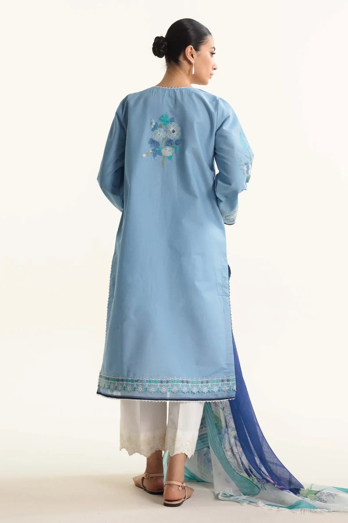 3PC LAWN EMBROIDERED DRESS WITH DIAMOND PRINT DUBATA- SS-05 RP