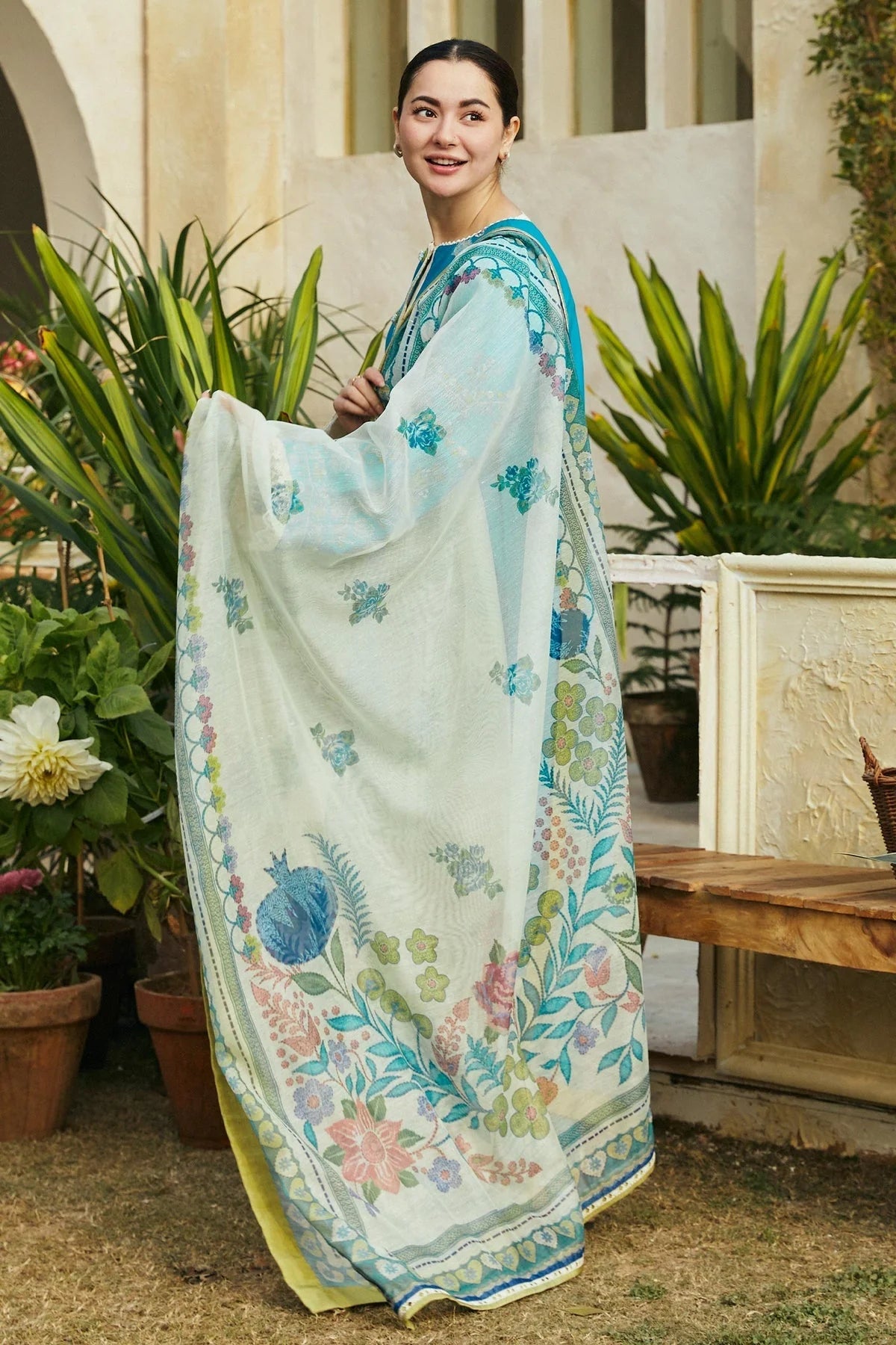 3PC LAWN EMBROIDERED DRESS WITH DIAMOND PRINT DUBATA- SS-02 RP