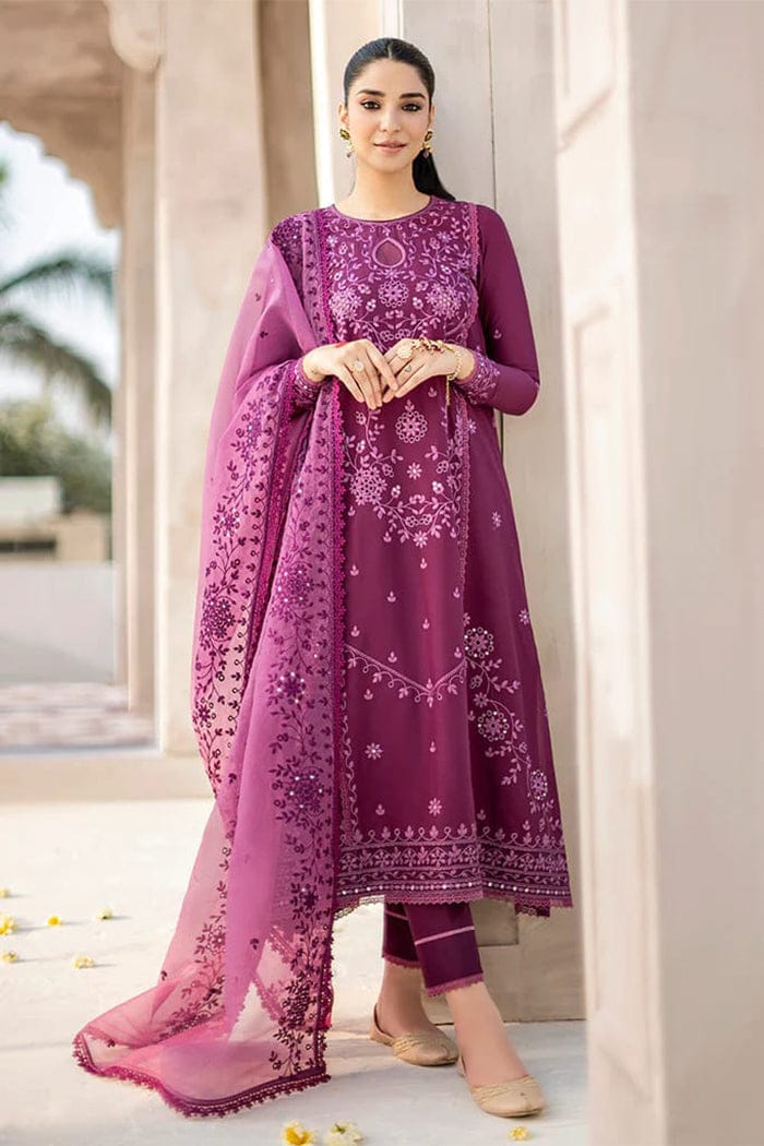 3PC Embroidered Dhanak Suit SS-5 RP